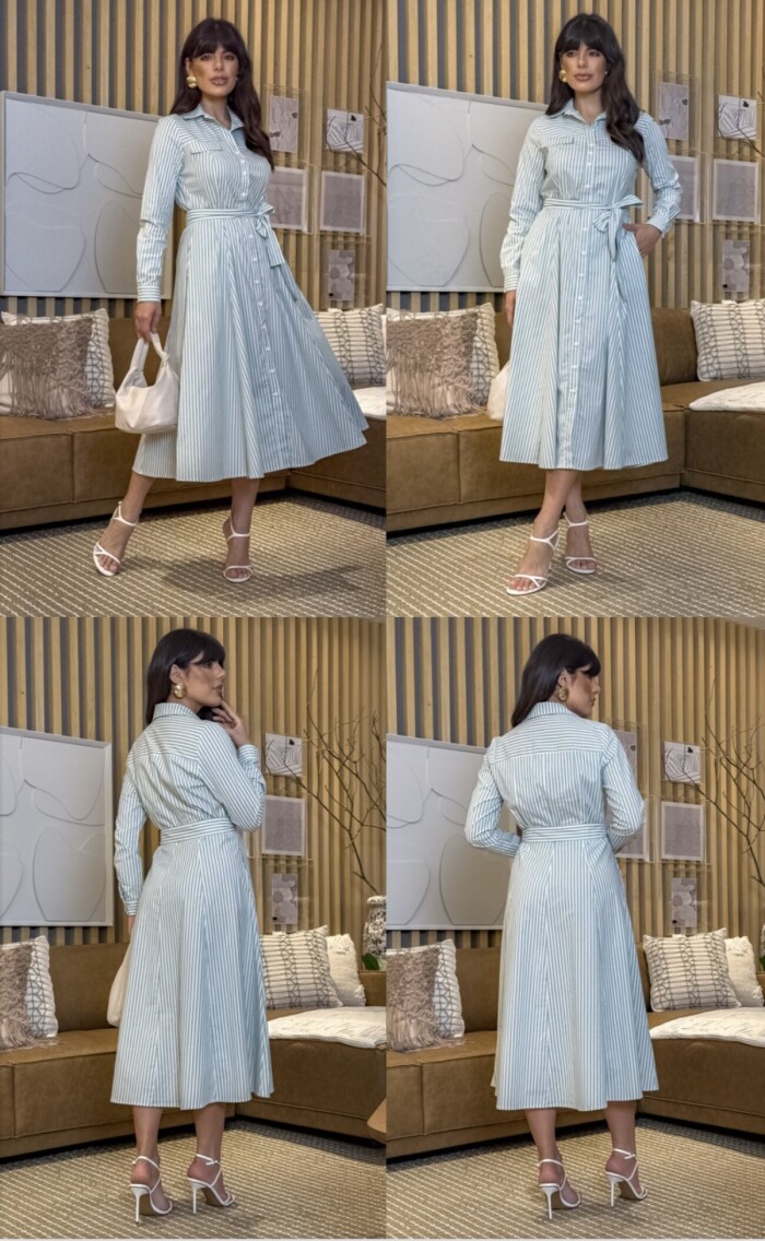 Vestido Chemise Midi