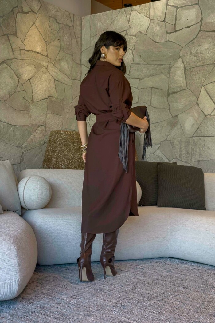 Vestido Chemise Midi