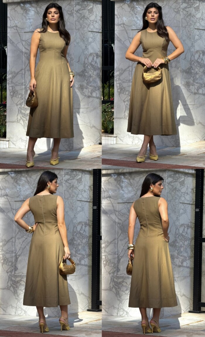 Vestido Salopete Gode Midi